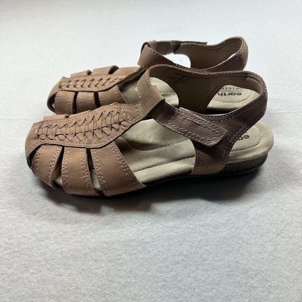 Earth Origins Savoy Sierra Women's Size 9 Pink Leather Slingback Heel Sandals‎